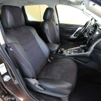 Чехлы на Mitsubishi Pajero Sport из экокожи и антары ELA2020P Чехлы на Mitsubishi Pajero Sport из экокожи и антары ELA2020P