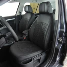 Чехлы на Skoda Octavia A5 (Шкода Октавия А5) из экокожи ES черные