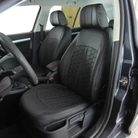 Чехлы на Skoda Octavia A5 (Шкода Октавия А5) из экокожи ES черные Чехлы на Skoda Octavia A5 (Шкода Октавия А5) из экокожи ES черные