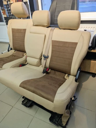 Чехлы на Mercedes-Benz M-class I (W163) ML  из экокожи и польской алькантары Comfort Plus 3