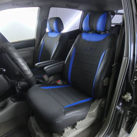 Чехлы на Chevrolet Tacuma I (Шевроле Такума 1) из экокожи и ткани ECl2020