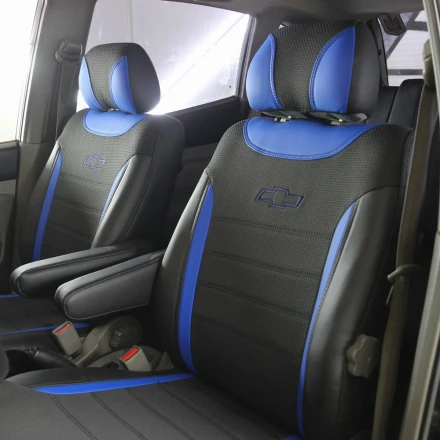 Чехлы на Chevrolet Tacuma I (Шевроле Такума 1) из экокожи и ткани ECl2020