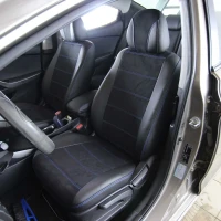 Чехлы на Hyundai Elantra MD из экокожи и польской алькантары Antara