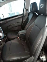 Чехлы на Chevrolet Spark из экокожи с перфорацией