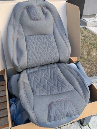 Чехлы на Honda M-NV (Хонда М-НВ) из ткани и экокожи Comfort 1