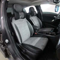 Чехлы на Chevrolet Cruze II USA (Шевроле Круз 2 США) из экокожи и антары Eco Lazer+Antara 2020 (P)