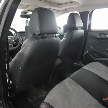 Чехлы на Chevrolet Cruze II USA (Шевроле Круз 2 США) из экокожи и антары Eco Lazer+Antara 2020 (P)