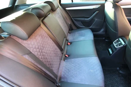Чехлы на Skoda Octavia A7 из экокожи и антары Eco Lazer+Antara 2020 (R)