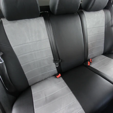 Чехлы на Skoda Octavia Tour из экокожи и антары Eco Lazer+Antara 2020 (P)