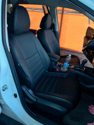 Чехлы на Nissan X-Trail T32 и Rogue (Ниссан Хтрейл Т32 и Рог) из экокожи Comfort Plus 3