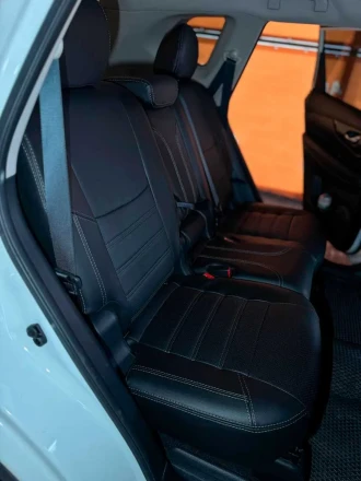 Чехлы на Nissan X-Trail T32 и Rogue (Ниссан Хтрейл Т32 и Рог) из экокожи Comfort Plus 3
