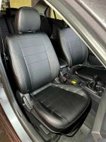 Чехлы на Mitsubishi Lancer X 1.6 (Митсубиши Лансер Х) из экокожи AM Titan-X