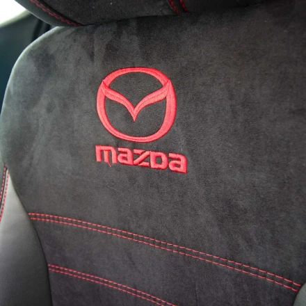 Чехлы на Mazda 3 BM Sport USA (Мазда 3 БM) из экокожи и антары ELA2020P