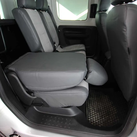 Чехлы на Volkswagen Caddy IV из экокожи и антары Antara