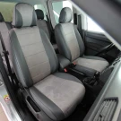 Чехлы на Volkswagen Caddy IV из экокожи и антары Antara