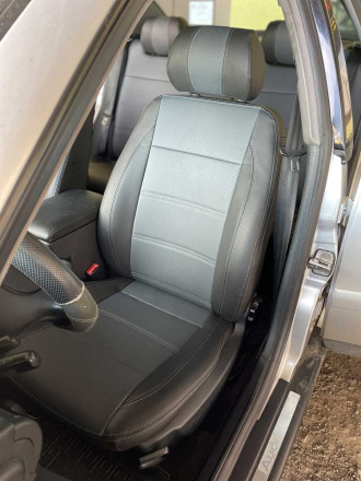 Чехлы на Audi A4 B5 (Ауди А4 Б5) из экокожи Sport 3