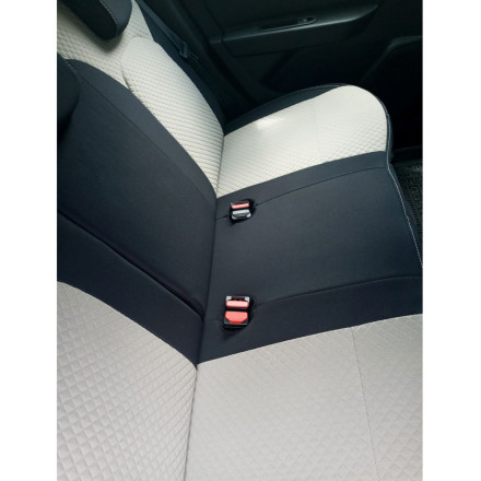 Чехлы на Renault Duster II (Рено Дастер 2) из ткани с тиснением