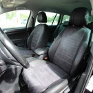 Чехлы на Volkswagen Golf VII и E-Golf (Фольксваген Гольф 7) из экокожи и антары ELA черно-графитовые