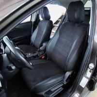 Чехлы на Mazda 3 BM (Мазда 3 БM) из экокожи и антары ELA2020P