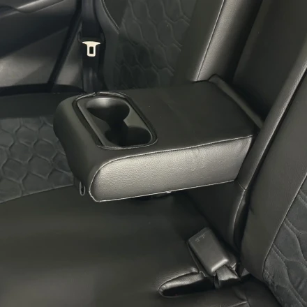 Чехлы на Hyundai Tucson III (Хюндай Тюксон 3) из экокожи и антары чёрно-серые VEA