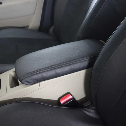 Чехлы на Renault Scenic III (Рено Сценик 3) из экокожи и антары ELA2020P