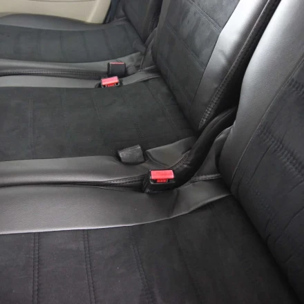 Чехлы на Renault Scenic III (Рено Сценик 3) из экокожи и антары ELA2020P