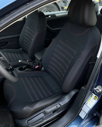 Чехлы на Volkswagen Passat B7 (Фольксваген Пассат Б7) из ткани та екошкіри Comfort 1