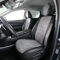 Чехлы на Hyundai Tucson IV (Хюндай Тюксон 4) из экокожи и антары чёрно-серые ELA2020P Чехлы на Hyundai Tucson IV (Хюндай Тюксон 4) из экокожи и антары чёрно-серые ELA2020P