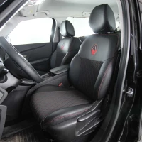 Чехлы на Renault Scenic IV из экокожи и ткани ECl