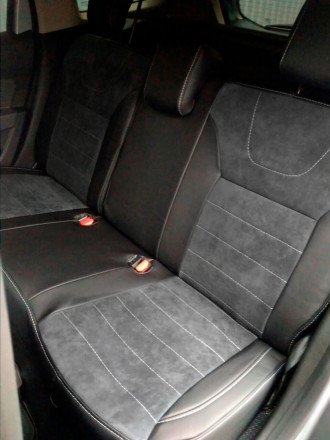 Чехлы на Renault Duster II (Рено Дастер 2) из экокожи и польская алькантара