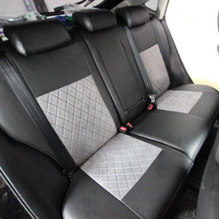 Чехлы на Mazda 6 GH (Мазда 6) из экокожи и антары EPA