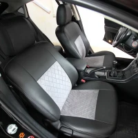 Чехлы на Mazda 6 GH (Мазда 6) из экокожи и антары EPA