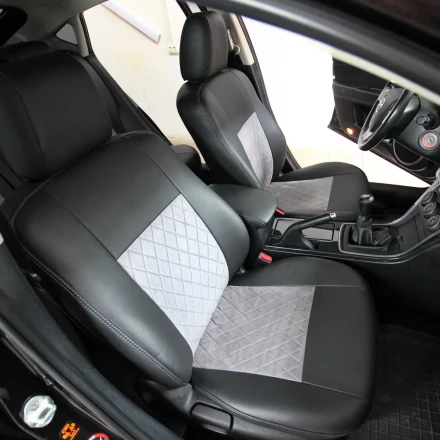 Чехлы на Mazda 6 GH (Мазда 6) из экокожи и антары EPA