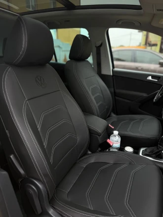 Чехлы на Volkswagen Tiguan I USA (Фольцваген Тигуан 1 США) из экокожи Comfort Plus 3