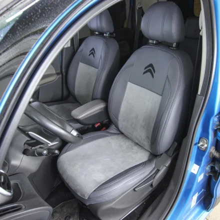 Чехлы на Citroen C3 Picasso I (Ситроен С3 Пикассо 1) из экокожи и польской алькантары VPA