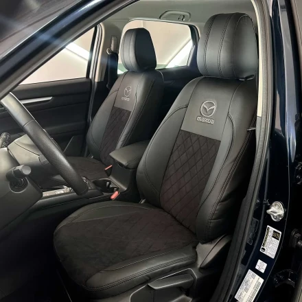 Чехлы на Mazda CX-5 KF из экокожи и польской алькантары VPA