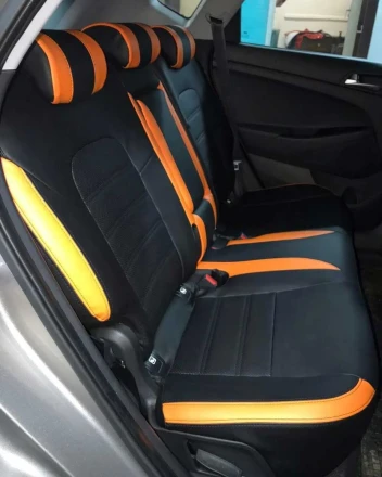 Чехлы на Hyundai Tucson III (Нюндай Тюксон 3) из экокожи Sport 1