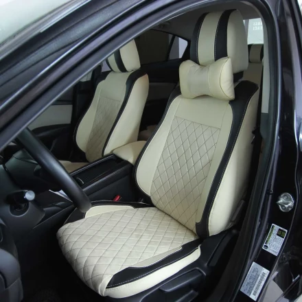 Чехлы на Mazda 6 GJ (Мазда 6) из экокожи и антары VPA