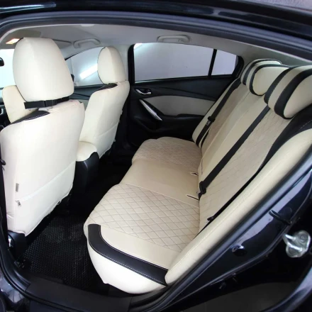 Чехлы на Mazda 6 GJ (Мазда 6) из экокожи и антары VPA