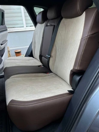 Чехлы на BYD Song Plus (БИД Сонг Плюс) из экокожи и алькантары Sport 3