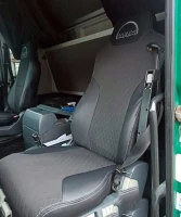 Чехлы на MAN TGX 18440 (ман тгх) из экокожи и антары с прострочкой ромб