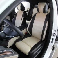 Чехлы на Mercedes EQC 400 4MATIC AMG Line I N293 из экокожи и антары ELA2020P