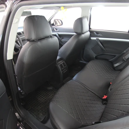 Чехлы на Skoda Octavia A5 рестайл (Шкода Октавия А5) из экокожи Eco Grand