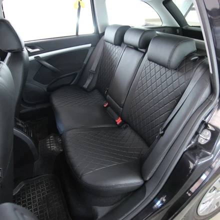 Чехлы на Skoda Octavia A5 рестайл (Шкода Октавия А5) из экокожи Eco Grand