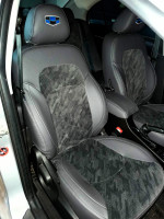 Чехлы на Geely Emgrand EC7 из экокожи и велюра