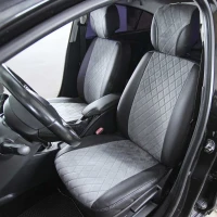 Чехлы на Renault Fluence из экокожи и антары Antara