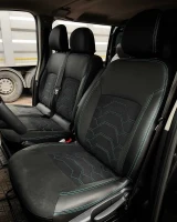 Чехлы на Renault Trafic III грузопасажир из экокожи и польской алькантары Comfort Plus 3 Чехлы на Renault Trafic III грузопасажир из экокожи и польской алькантары Comfort Plus 3