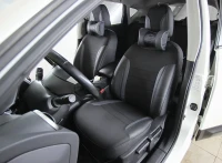 Чехлы на Nissan Qashqai I (Ниссан Кашкай 1) из экокожи и ткани Eco Classic 2020