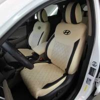 Чехлы на Hyundai Tucson III (Хюндай Тюксон 3) из экокожи и антары VEA
