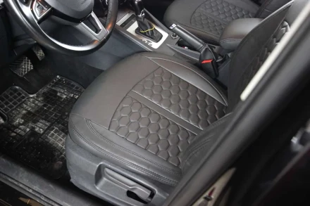 Чехлы на Skoda Octavia A7 из экокожи Eco Sport